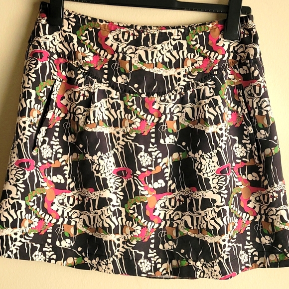 100% Silk Vintage Pringle Skirt - Picture 4 of 6